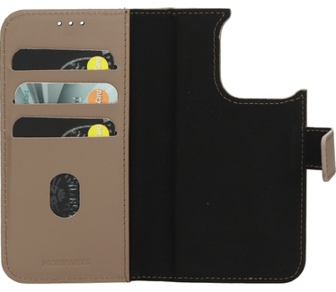 Mobiparts Leather 2 in 1 Wallet Case Apple iPhone 15 Pro Taupe