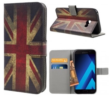 qMust Samsung Galaxy A3 (2017) Wallet Case - hoesje met stand - UK