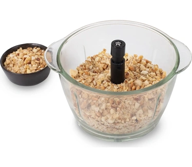 Princess 22151 Power Chopper RVS 2-blads mes - 1 L glazen kom