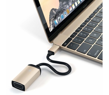 Satechi USB-C naar VGA Adapter - Goud