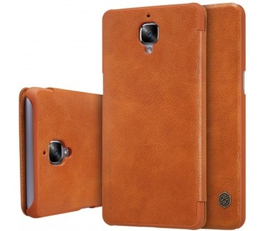Nillkin Leather Case OnePlus 3 - Qin Series - Brown