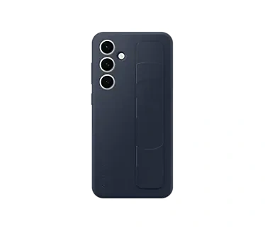 Samsung Standing Grip Case - Geschikt voor Galaxy S24 FE - Blauw Zwart