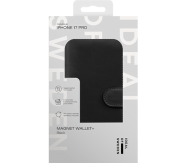 iDeal of Sweden Magneet Portemonnee+ iPhone 17 Pro Zwart