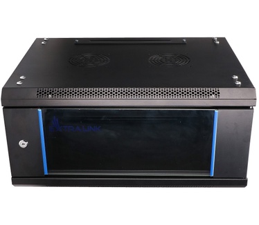 Bouncepad 4U 600X450 WALL-MOUNTED RACKMOUNT CABINET BLACK