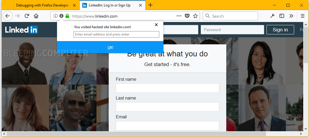 Firefox hibp