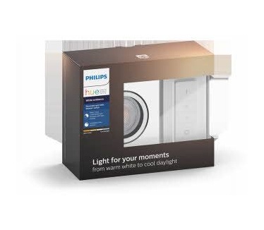 Philips Hue Milliskin inbouwspot vierkant wit (White Ambiance, incl DIM switch)
