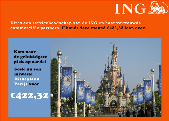 Targeted advertising ING (illustratie: De Correspondent)