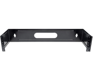 Intellinet 19" Hinged Wall Bracket, 2U, Black