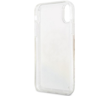 Guess Liquid Glitter Circle Hard Case - iPhone X/XS (5.8") - Roze  Roze