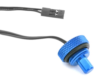 Bitspower G1/4" Temperature Sensor Stop Fitting Blauw