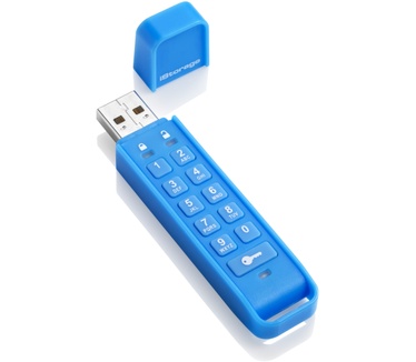 iStorage DatAshur Personal Drive met PIN-Code 8GB Blauw
