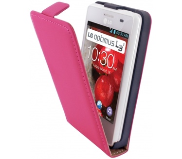Mobiparts Mobiparts Premium Flip Case LG Optimus L3 II Pink