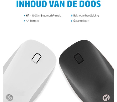 HP 410 Slim White Bluetooth Mouse