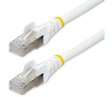 Startech.com 5m CAT6a Ethernet Kabel, Wit, Low Smoke Zero Halogen (LSZH), 10GbE 500MHz 100W PoE++ Snagless RJ-45 S/FTP Netwerk Patch Kabel met Trekontlasting, Fluke Tested/ETL