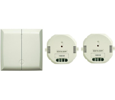 Chacon Set met dubbele schakelaar en 2 modules van 1000 W