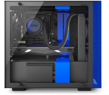 NZXT H200i Blauw/Zwart