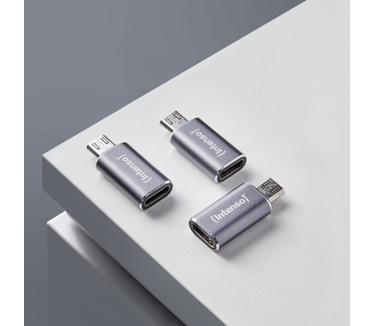 Intenso USB Adapter C480M - USB-C naar microUSB (3-pack)