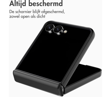 Accezz Color Backcover met MagSafe en Ringstand voor de Samsung Galaxy Z Flip 8 - Zwart