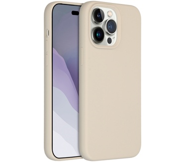 Accezz Liquid Silicone Backcover iPhone 14 Pro Max - Stone