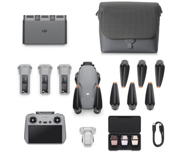 DJI Air 3S Fly More Combo (DJI RC 2) - Grijs, Zwart