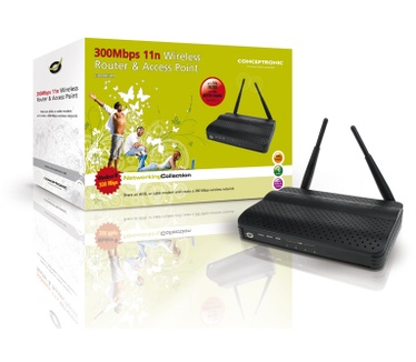 Conceptronic 300Mbps 11n Wireless Router & Access Point