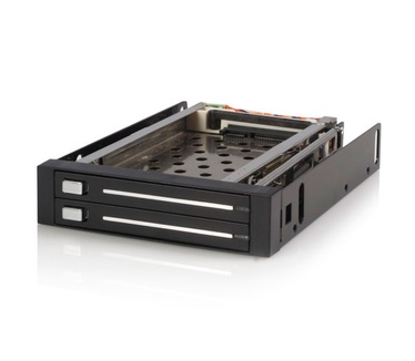 Startech StarTech 3.5 TRAY-LESS DUAL 2.5  SATA HD HOT-SWAP BAY
