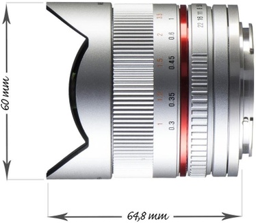Walimex Pro 8mm f/2.8 Fis-Eye II (Samsung NX) Zilver