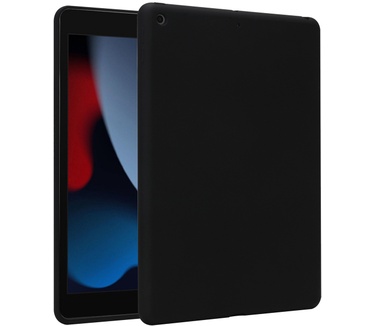 Accezz Liquid Silicone Backcover iPad 10.2 (2019 / 2020 / 2021) - Zwart