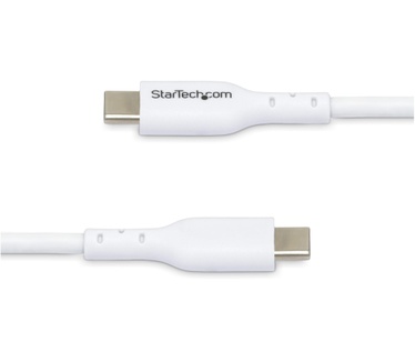 Startech.com 1m USB-C Laadkabel, 2 Pack, USB C Kabel, USB 2.0 Type-C Laptop Oplaadkabel, 60W 3A Power Delivery, TPE Mantel, USB-C Data Transfer Kabel, M/M, Wit