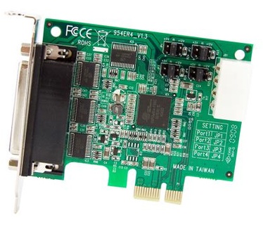 Startech.com 4-poort Low Profile Native RS232 PCI Express Seri