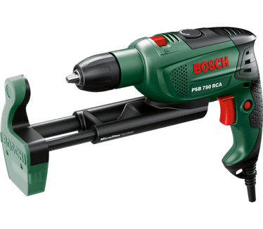 Bosch PSB 750 RCA + geïntegreerde stofafzuiging