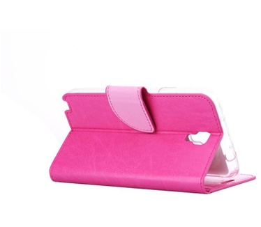 Luxe Lederen Bookcase hoesje voor de Samsung Galaxy Note 3 Neo - Roze (Samsung Galaxy Note 3 Neo) Roze