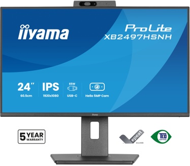 Iiyama XB2497HSNH-B1 24IN IPS LCD 4MS 1920X1080 350CD/M2 HDMI/DP/USB 2