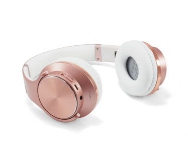 Conceptronic Wireless Bluetooth Headset Speaker (Rosé Goud, Wit)