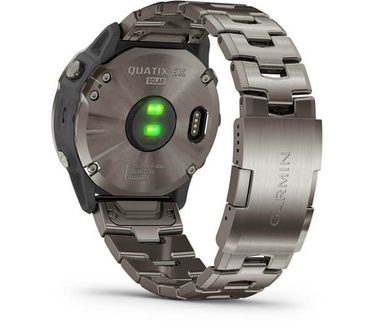 Garmin quatix Quatix® 6X Solar Titanium met titanium band Titanium (Titanium)