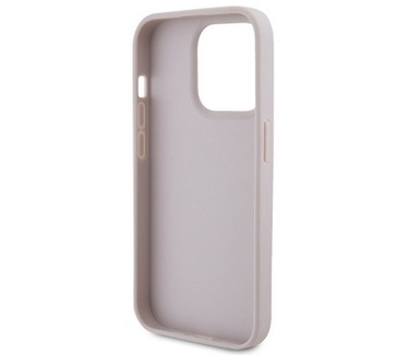 Guess 4G Triangle Logo Back Case - iPhone 15 Pro (6.1") - Roze Roze