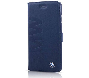 BMW Originele Debossed Logo Folio Bookcase voor de Apple iPhone 6 / 6S - Donkerblauw  Blauw