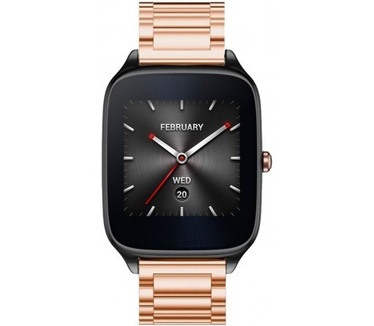 qMust Metalen armband voor Asus Zenwatch 2 (maat L 1.63 inch) - Rose Gold