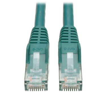 Tripp-Lite Cat6 Gigabit Snagless Molded Patch Cable (RJ45 M/M) - Green, 20-ft.