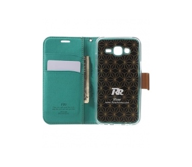 Samsung Galaxy J5 Roar Wallet Case Groen