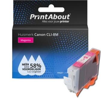 PrintAbout Huismerk Canon CLI-8M Inktcartridge Magenta
