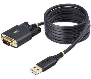 Startech.com 2m USB naar Null Modem Adapter/Converter Kabel, COM Retention, FTDI, USB-A naar DB9 RS232, Verwisselbare DB9 Schroeven/Moeren, ESD Besherming, Windows/macOS/Linux