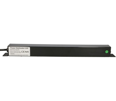Extralink 19\" 1U 7 SOCKET EU TYPE POWER PDU WITH SWITCH PDU 7-EU