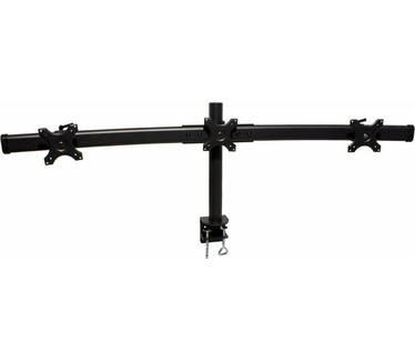 Value Triple LCD Arm, Desk Clamp, Black Monitorarm