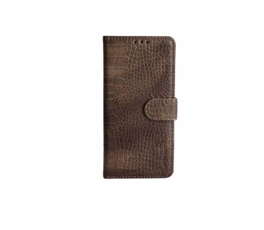 Krokodillen design Lederen Bookcase hoesje voor de Samsung Galaxy S8 Plus - Bruin (Samsung Galaxy S8 Plus) Bruin