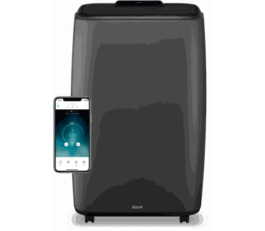 Duux Duux North 12K BTU/u Grijs - Smart Mobiele Airco - Mobiele Airconditioning Inclusief Raamafdichtingsset
