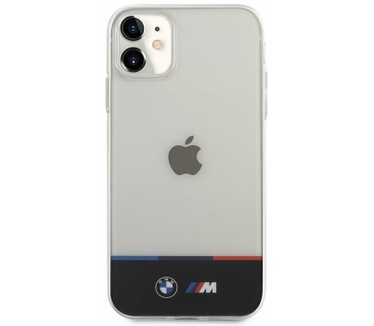 BMW M-Line Tricolor BackCase - Apple iPhone 11 (6.1") Transparant Transparant