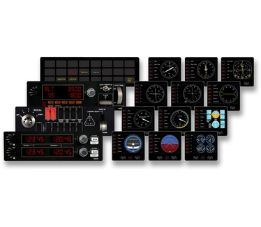 Saitek Pro Flight Flight Simulation Simulator Cockpit - Fully Loaded Zwart