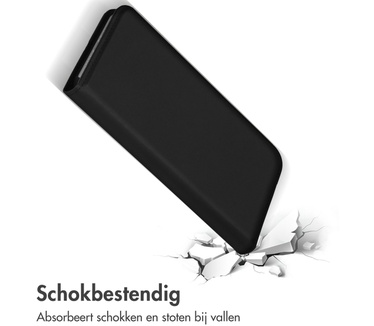 Accezz Premium Leather Slim Bookcase iPhone 14 Plus - Zwart