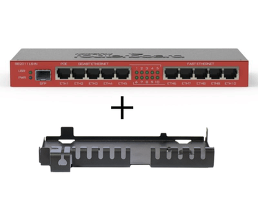 MikroTik Routerboard RB2011LS-IN + wall mount kit